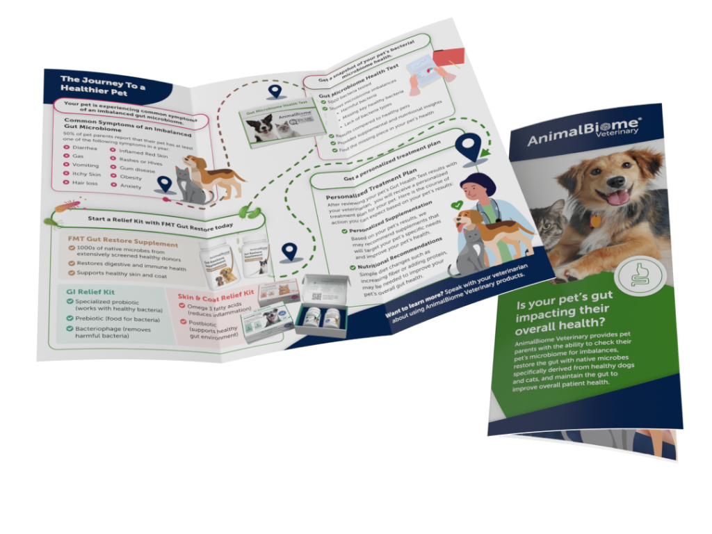 AnimalBiome Veterinary Brochures For Clients (25 Brochures)