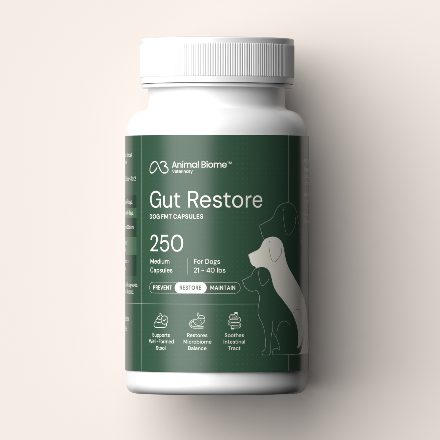 FMT Gut Restore Capsules For Dogs (3 Sizes Available)