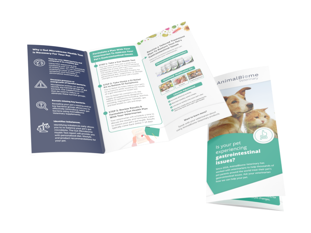 AnimalBiome Veterinary Brochure for GI Cases (25 Brochures)