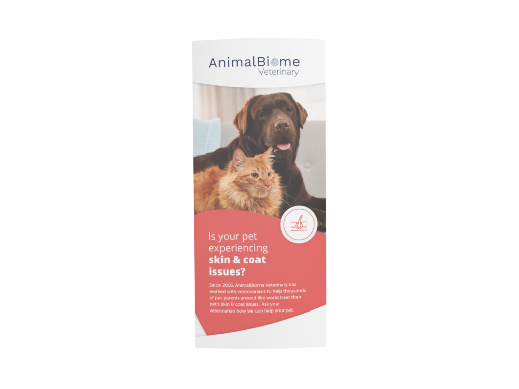 AnimalBiome Veterinary Brochure for Skin & Coat Cases (25 Brochures)