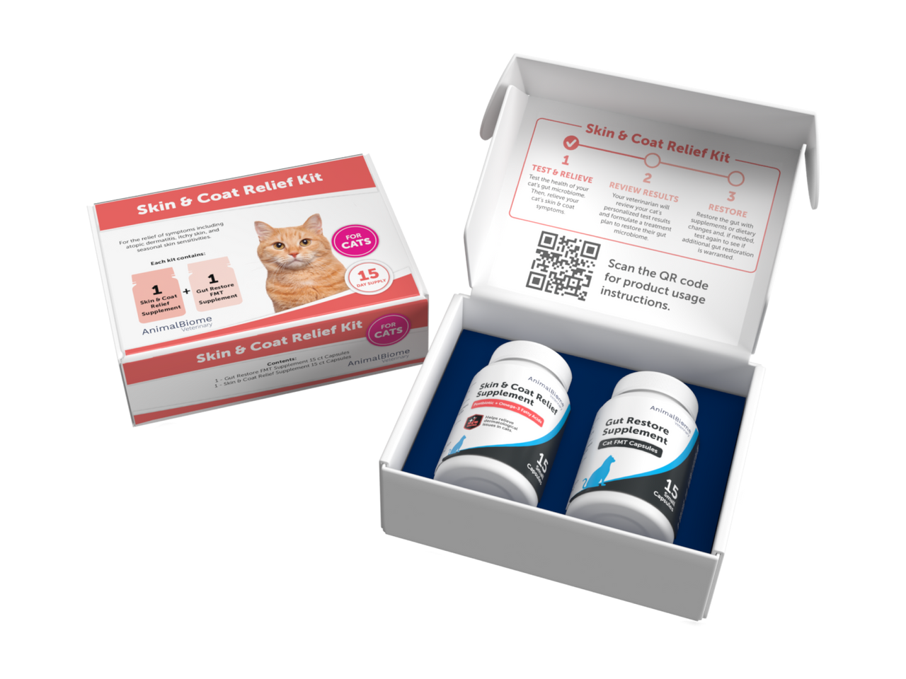 Skin & Coat Relief Kit For Cats